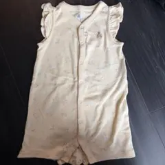 baby gap くまけつフラワープリントロンパース 6-12ヶ月