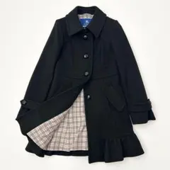 美品✨BURBERRY BLUELABEL ロングコート　ブラック　38