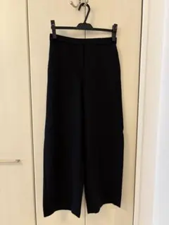 Theory luxeウールパンツ セミワイド　黒 サイズ34 Saxony