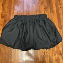 ブラック　バルーンスカート　フレアスカートXL