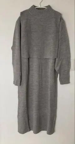 chocol raffine robe 2wayニットロングワンピース