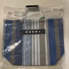 ストライプ メッシュトートバッグ