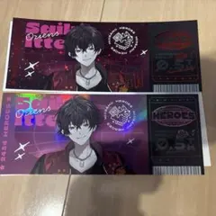 にじさんじ　佐伯イッテツ　ランダムホログラムチケット風カード　HEROES