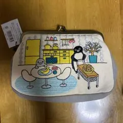 Suicaペンギン 刺繍ポーチ　がま口のサムネイル