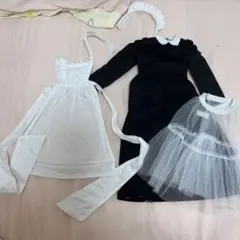 ボークス SDサイズ ドール用 クラシックドレスセット ボンネット付き 