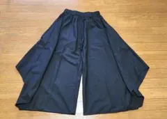 ブラック ワイドパンツ (フレアパンツ )