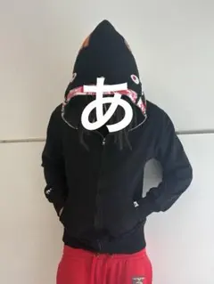 A BATHING APE シャークパーカー フルジップ エイプ