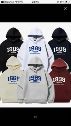 韓国大人気！1989 スタンダード パーカー ワイン