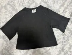 adidas ブラック ラグランスリーブ Tシャツ M
