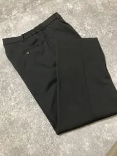 ZARA ストレートフィットフルイドパンツ　黒のサムネイル