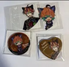 悪魔執事と黒い猫　あくねこ　ナンジャ　缶バッジ　ハート缶　ユーハン