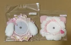 サンキューマート 57mm缶バッジ用 ロゼット うさ耳 猫耳 ピンク