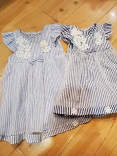 ストライプ ワンピース 2着セット　90cm、100cm