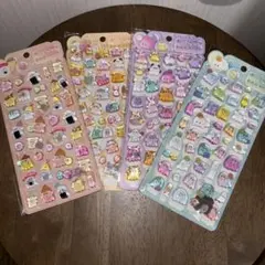 オバケーヌ　ポップシール　うるちゅるシール　4枚セット