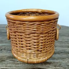 T*k様 ラタン　かご　バスケット　小物入れ