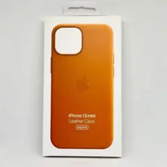 【最終値下げ】iPhone 13 mini 256GB 白　純正レザーケース付き 最終値下げ】iPhone 13 mini 256GB 白 純正レザーケース付き