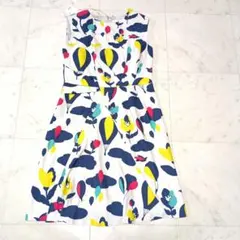 未使用 タグ付き Chesty チェスティ 総柄 ノースリーブワンピース 美品