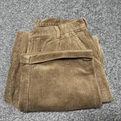 croft&barrow 太畝ツータックオーバーコーデュロイパンツ XLベージュ