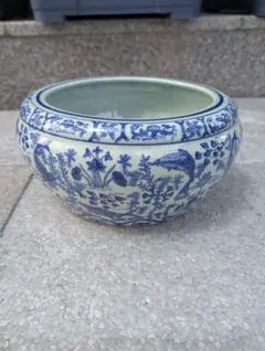 瀬戸焼 古瀬戸 花草文 植木鉢 蘭鉢 - メルカリ