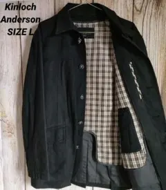 【ライナー付き】キンロックアンダーソン　ステンカラー　チェック柄　コート　L