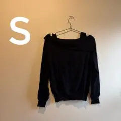 GU アシメントリーネックセーターS