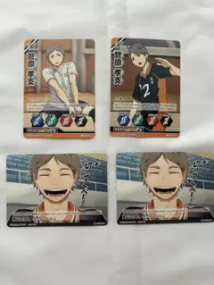 ハイキュー バボカ 烏野 菅原孝支 4枚セット