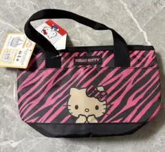 ハローキティ　アベイル　ミニトートバッグ　ピンクゼブラ柄