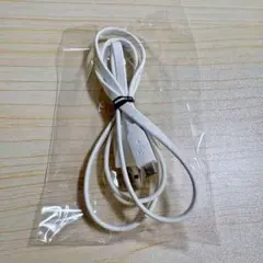 USB変換ケーブル 白 動作確認済み 美品 データ転送 充電対応 汎用 高速対応