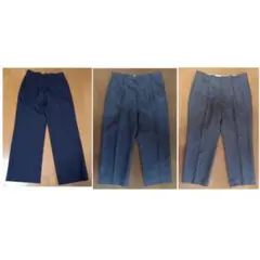 昭和レトロ 紳士服パンツ 3本セット まとめ売り 難あり含む