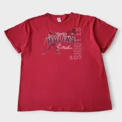 【希少XL】DELTA Yadier Molina MLB Tシャツ レッド 赤のサムネイル