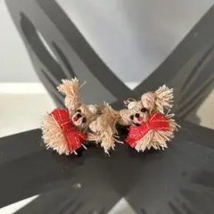 うさぎさま　専用　こいぬのチワワ　ピアス　ベージュ
