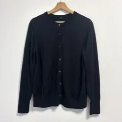 UNIQLO/ユニクロ♦︎UVカットクルーネックカーディガン【XL】ブラック