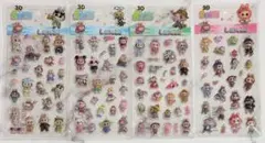 ラブブシール4枚セット②　ぷっくり　立体　ボンボン風　3Ｄ　まとめ売り