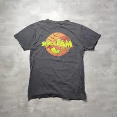 スペースジャム　Tシャツ　映画　プリント　ロゴ　古着　Lのサムネイル