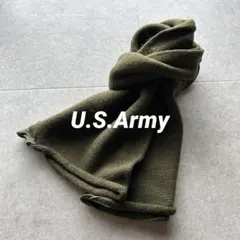 米軍 ウールマフラー アメリカ軍 ミリタリー ストール カーキ OD 実物 希少