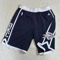 【希少】adidas アディダス オクラホマシティサンダー バスパン 紺 M