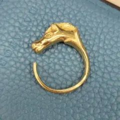 【美品】HERMES リング シュバルホース ゴールドのサムネイル
