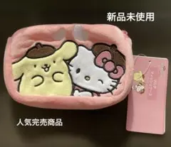 【新品未使用】サンリオポムポムプリン×ハローキティマルチティッシュケースタグあり