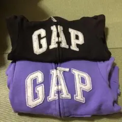 GAP ジップパーカー  100センチ（茶色） 110センチ（むらさき色）