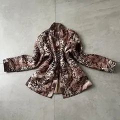当時物 ジャケット アウター レオパード リバーシブル 森ガールグランジ派手個性