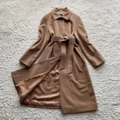 【希少サイズ】バーバリーロンドン ベルテッドコート ロング丈 ベルト アンゴラ混