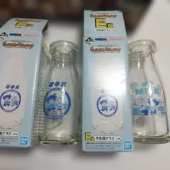 一番くじ　ドラゴンボール　E賞 牛乳瓶グラス　2種セット