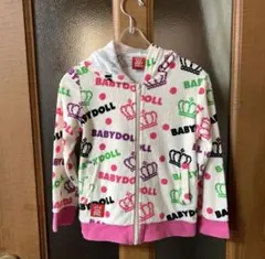 ❤️②BABYDOLL ベビードール ジップアップパーカー 総柄 110cm