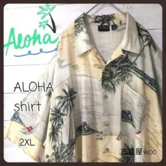 90Ｓ古着ビンテージアロハシャツ半袖オーバーサイズ