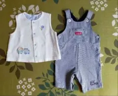 familiar★ オーバーオール★ベスト★70cm★80cm