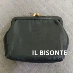 IL BISONTE 黒 レザー コインケース 小銭入れ レディース