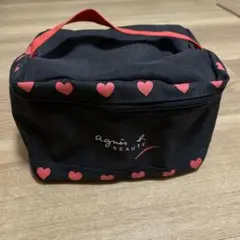 アニエスベー　バニティポーチ　ハート化粧ポーチ　小物ケース　メイクポーチ