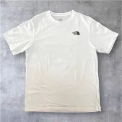 ノースフェイス Tシャツ XL ホワイト カモフラロゴ 迷彩 バックプリント