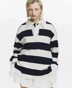 GWセール！Bibiy. B. FRANCINE RUGBY TOP ネイビー - メルカリ