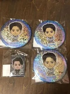 山下健二郎 缶バッジ/メタルキーホルダーセット